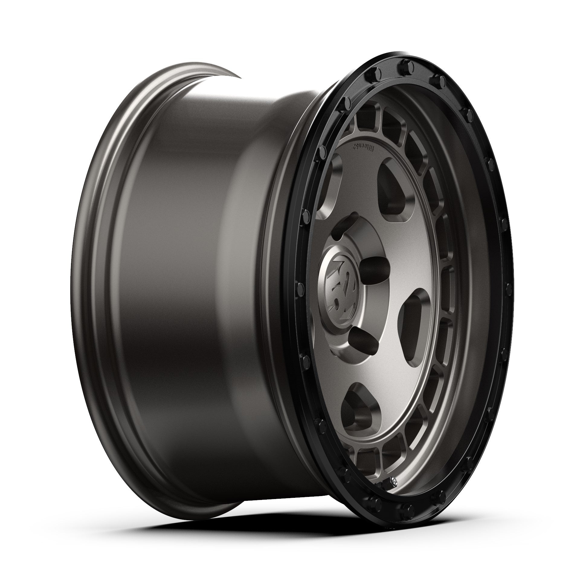 (Clearance - No Returns) 17x8.5 Fifteen52 Off-Road Turbomac HD Magnesium Grey w/ Black Ring & Steel Hardware 5x5/127 0mm