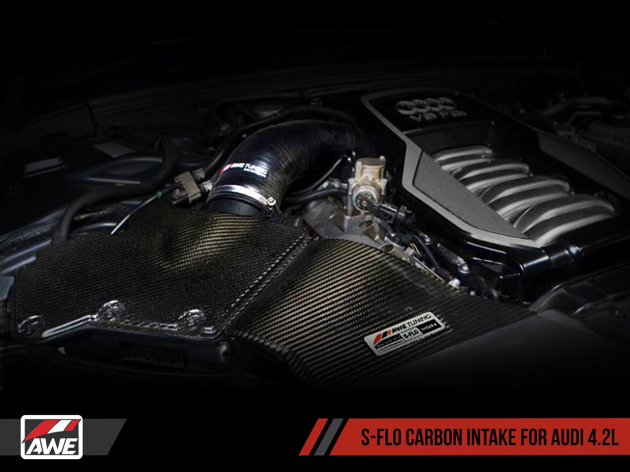 AWE Tuning B8 S5 4.2L S-FLO Carbon Intake 2660-13032