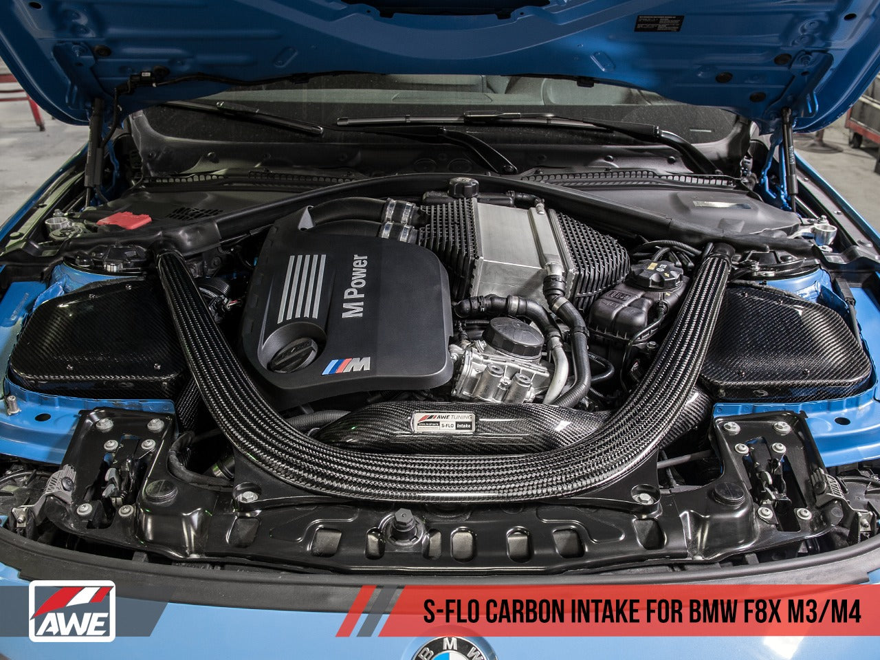 AWE Tuning BMW F8x M3/M4 S-FLO Carbon Intake 2660-13038