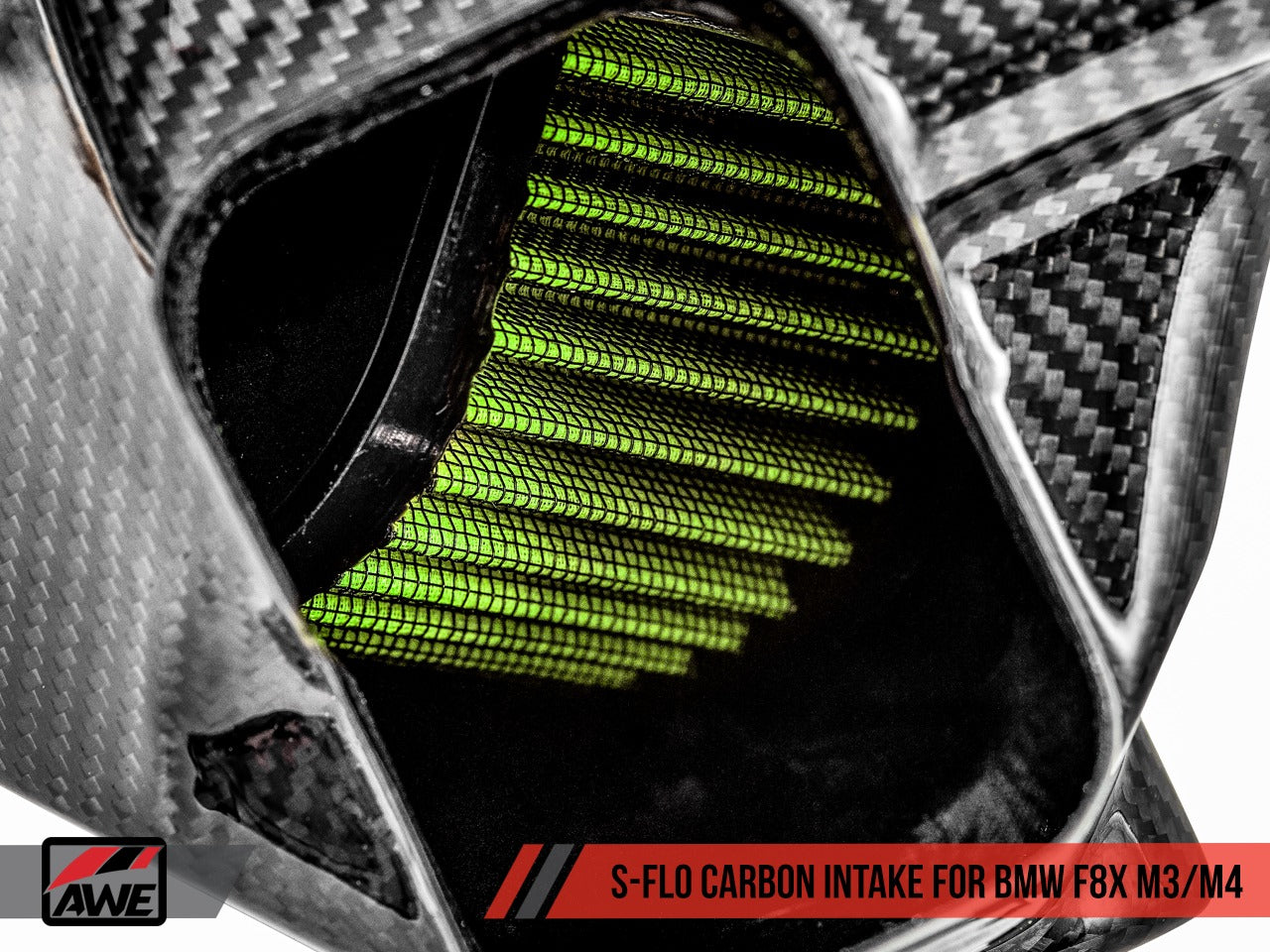 AWE Tuning BMW F8x M3/M4 S-FLO Carbon Intake 2660-13038