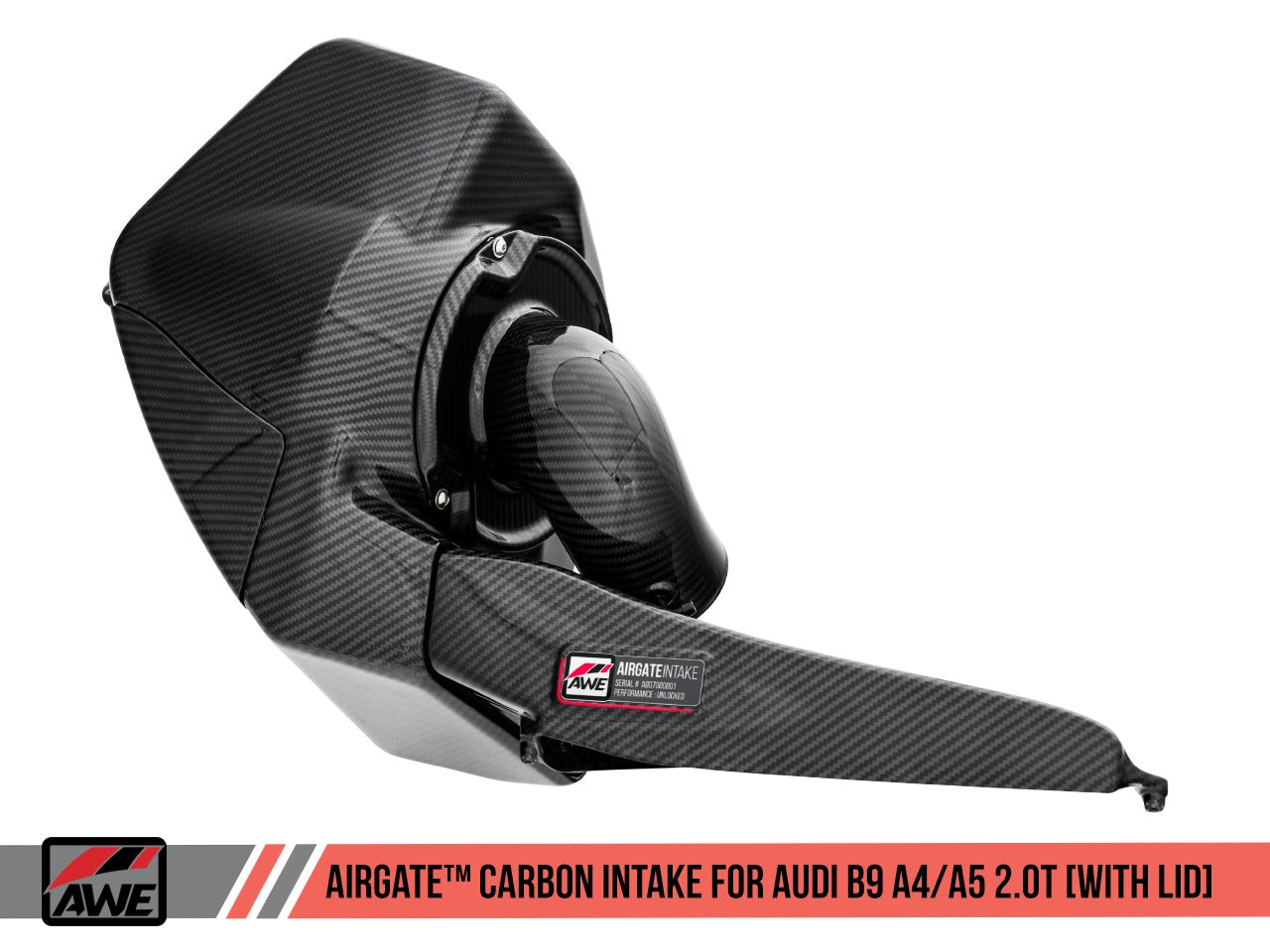 AWE Tuning Audi B9 A4/A5 2.0T Quattro Carbon Fiber AirGate Intake w/ Lid 2660-15028