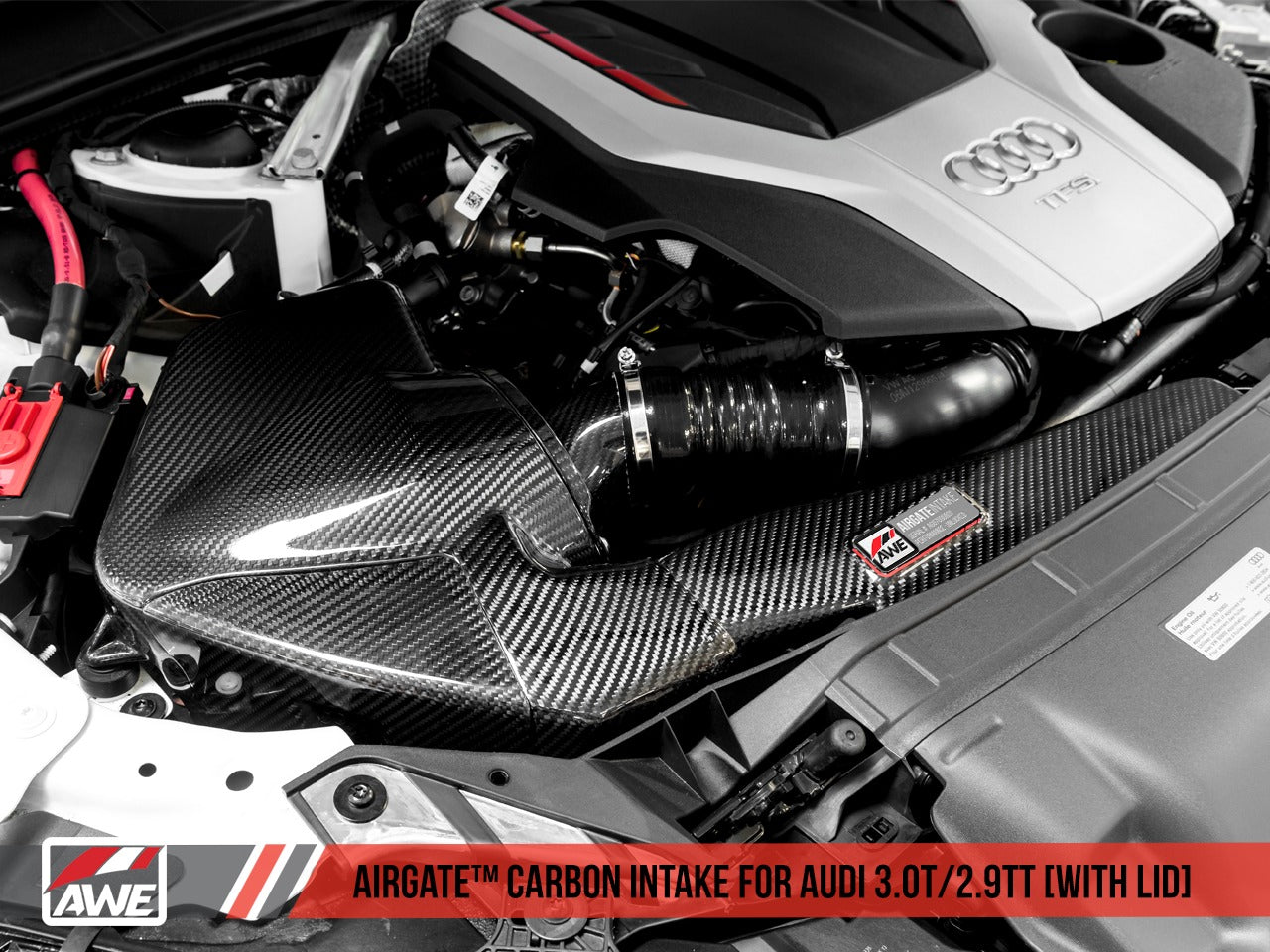 AWE Tuning Audi B9/B9.5 S4/S5/RS5 3.0T Carbon Fiber AirGate Intake w/ Lid 2660-15032