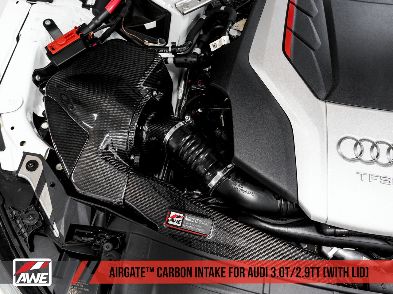 AWE Tuning Audi B9/B9.5 S4/S5/RS5 3.0T Carbon Fiber AirGate Intake w/ Lid 2660-15032