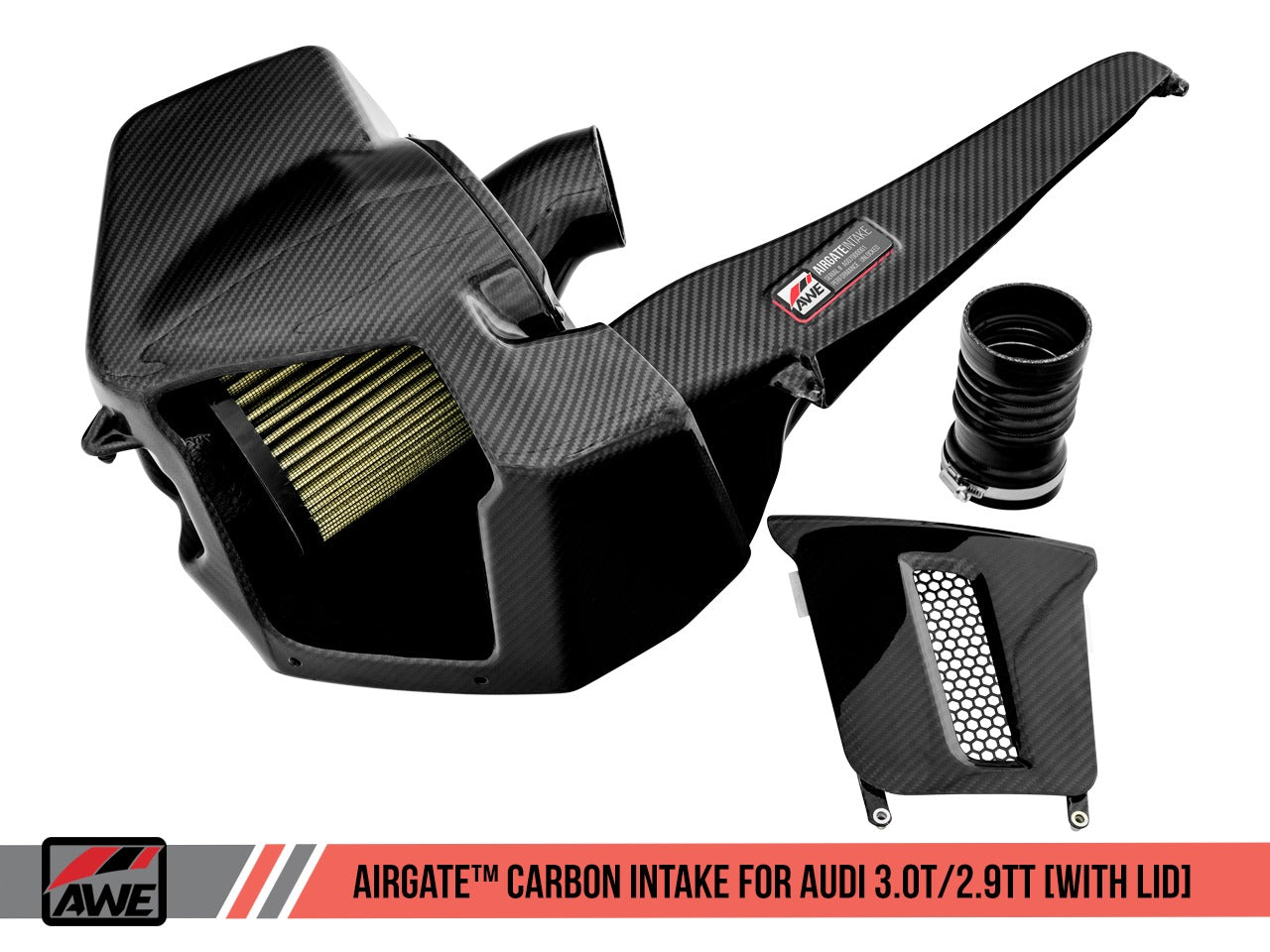 AWE Tuning Audi B9/B9.5 S4/S5/RS5 3.0T Carbon Fiber AirGate Intake w/ Lid 2660-15032