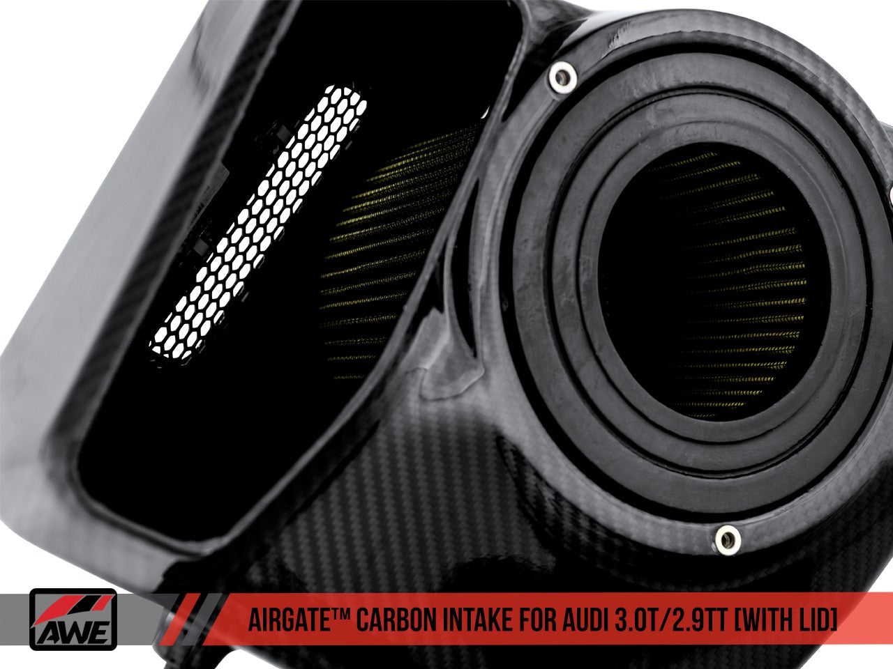 AWE Tuning Audi B9/B9.5 S4/S5/RS5 3.0T Carbon Fiber AirGate Intake w/ Lid 2660-15032