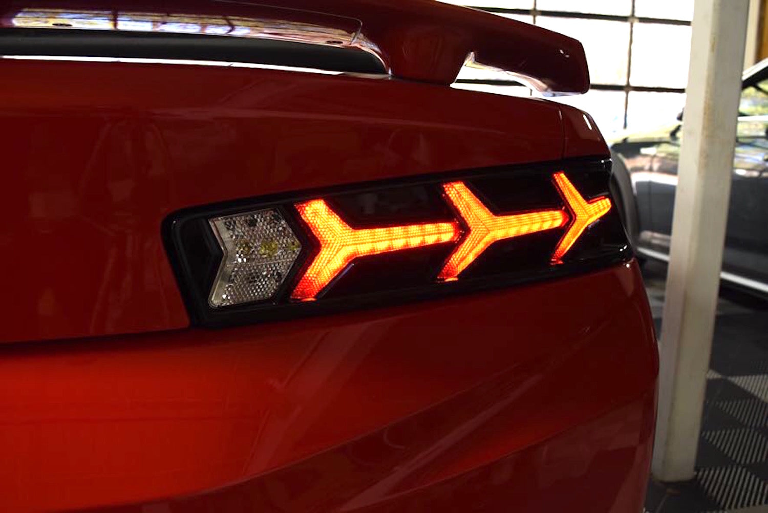Morimoto XB LED Tails: Chevrolet Camaro (16-18) (Pair / Lambo / Smoked) LF401