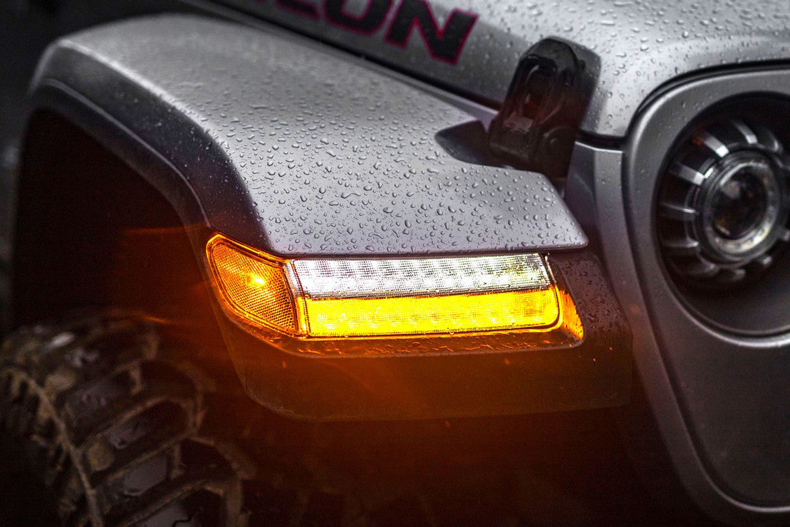 Morimoto XB LED Sidemarkers: Jeep Wrangler JL (18+) (Pair / Smoked) LF511
