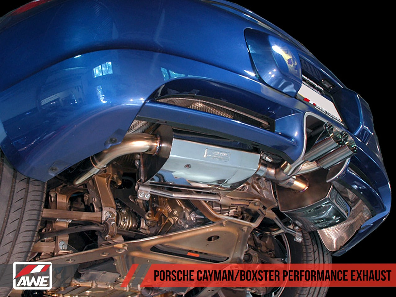 AWE Tuning 05-08 Porsche 987 Cayman/S Boxster/S Performance Muffler 3010-11036