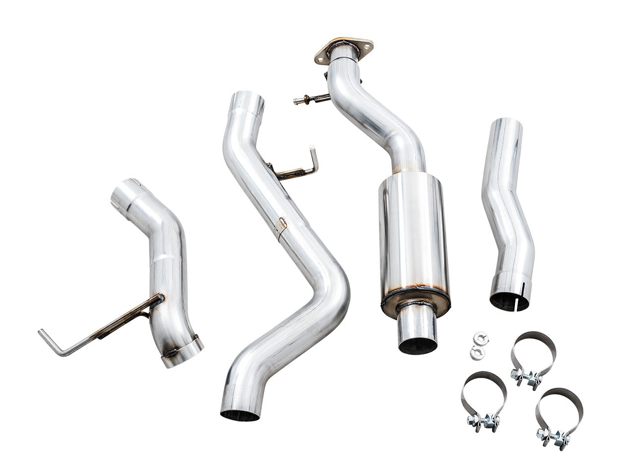 AWE Tuning 21-22 Ford Bronco 0FG Exhaust (No Tips) w/ Bash Guard 3015-21000