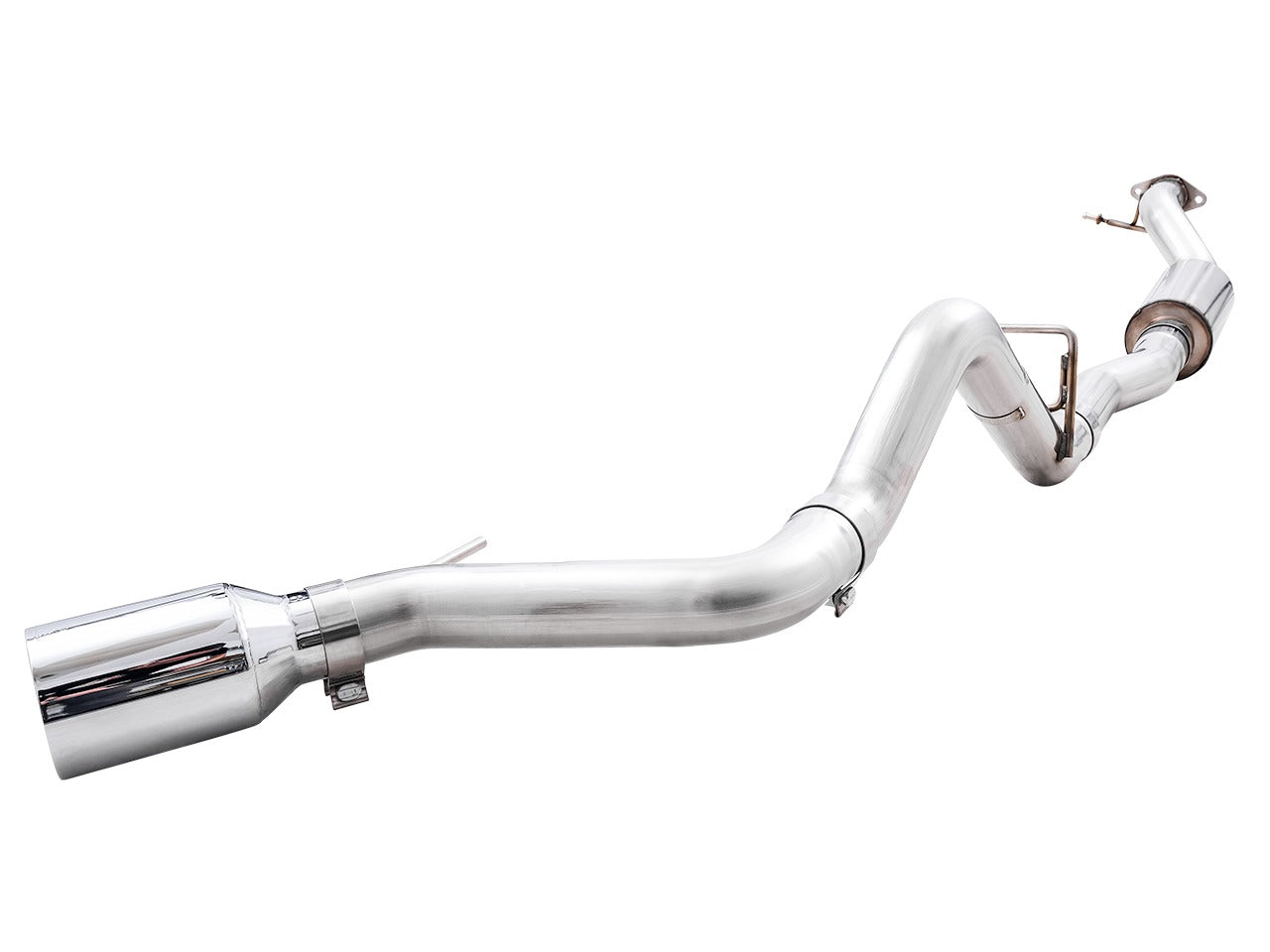 AWE Tuning 21-22 Ford Bronco 0FG Single Rear Exit Exhaust w/Diamond Black Tip & Bash Guard 3015-23789
