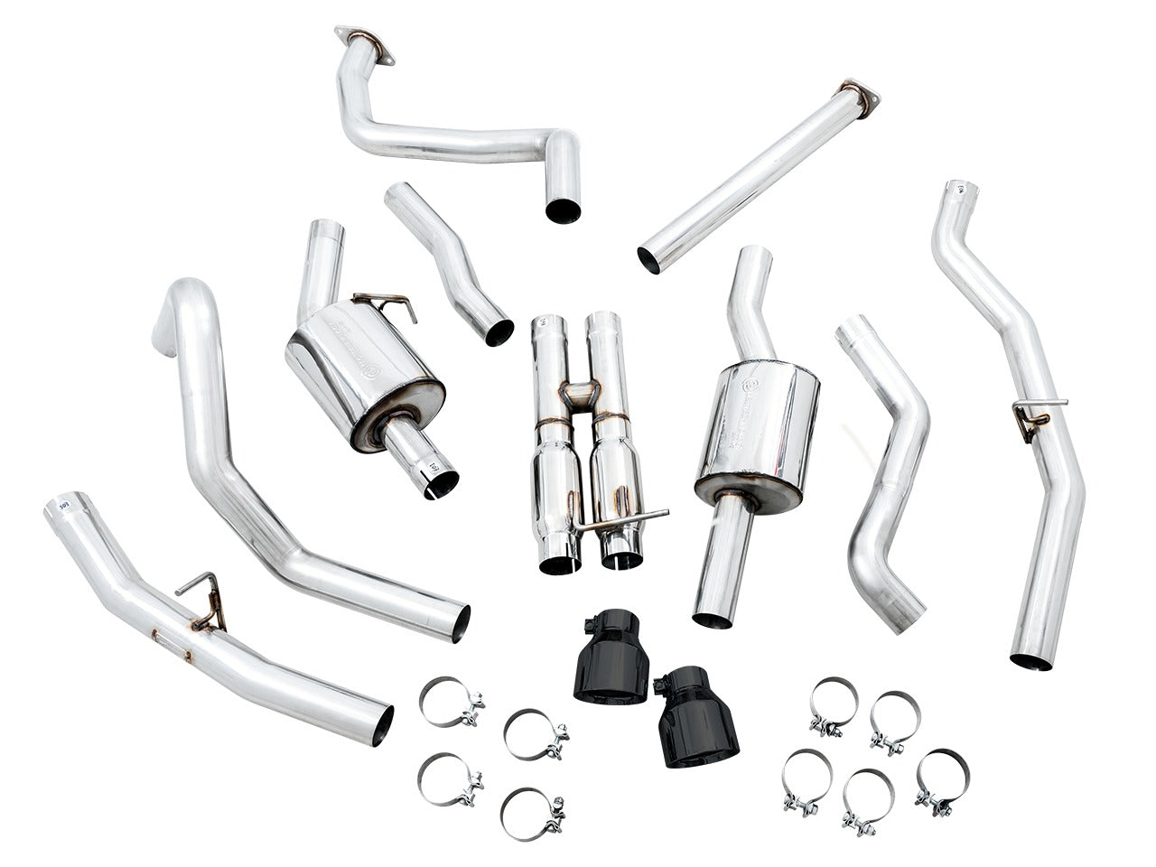 AWE Tuning 21-22 RAM 1500 TRX 0FG Cat-Back Exhaust - Diamond Black Tips 3015-33005