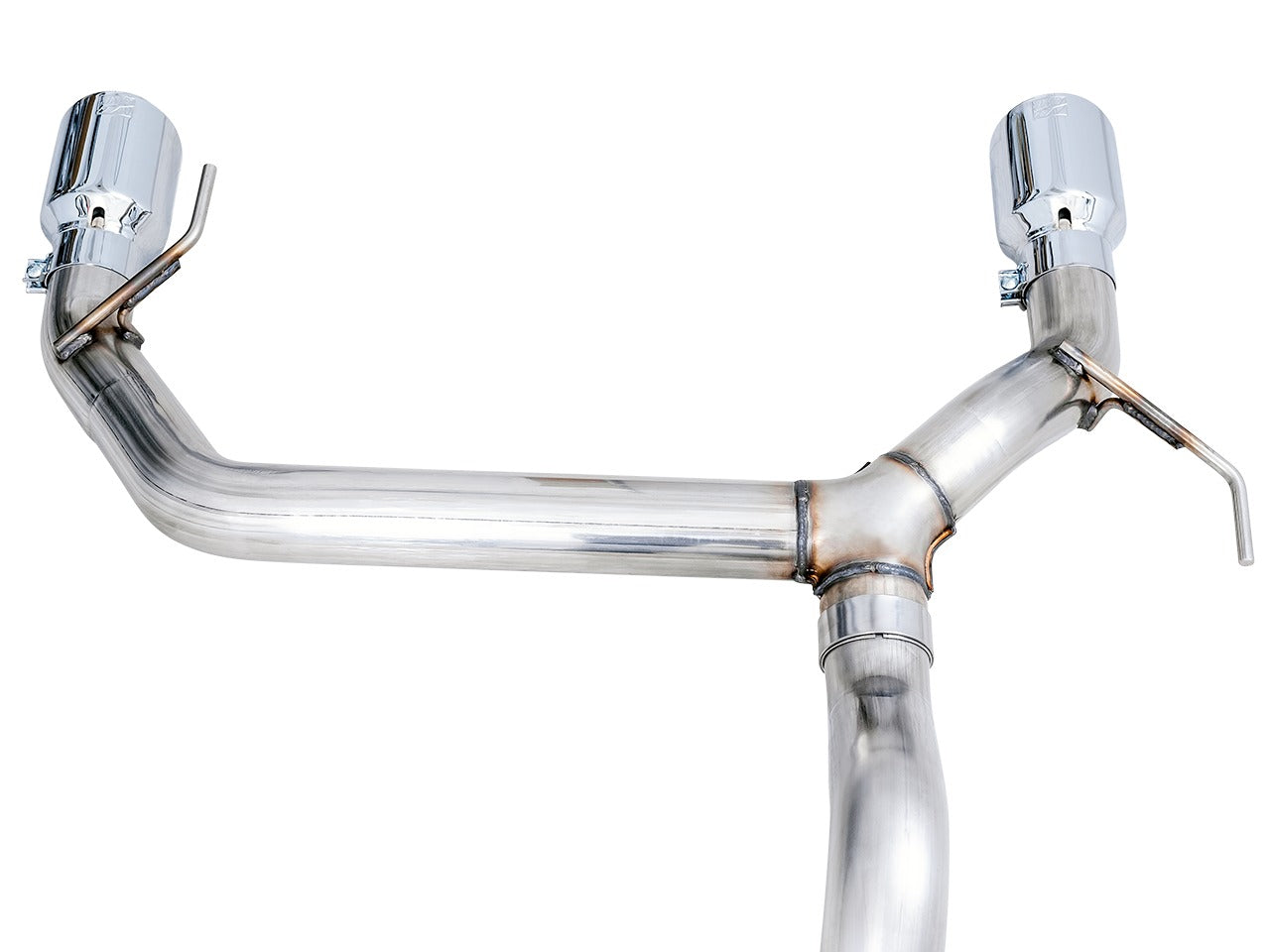 AWE Tuning 21-22 Ford Bronco 0FG Dual Rear Exit Exhaust w/Chrome Silver Tips & Bash Guard 3015-32456