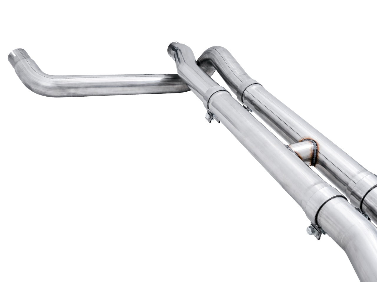 AWE Tuning 19-22 4th Gen GM 1500 6.2L 0FG Catback Split Rear Exit (w/ Bumper Cutouts) - Quad Diamond Tips 3015-43204