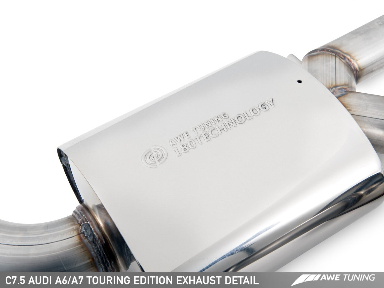 AWE Tuning 16-18 Audi C7.5 A7 3.0T Touring Edition Exhaust - Quad Outlet Diamond Black Tips 3015-43074