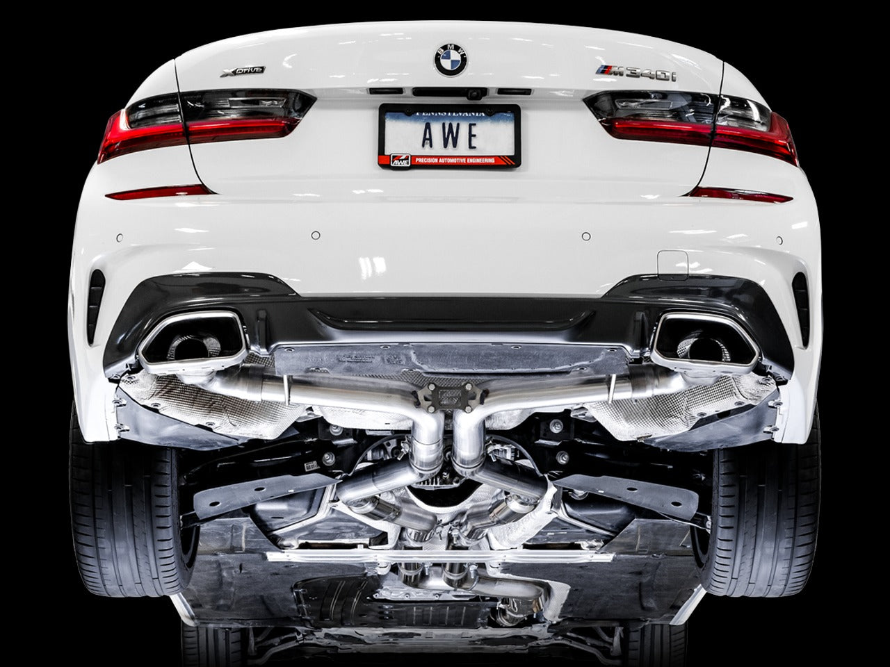 AWE Tuning 19-22 BMW M340i (G20) Track Edition Exhaust (Use OE Tips) 3020-11032