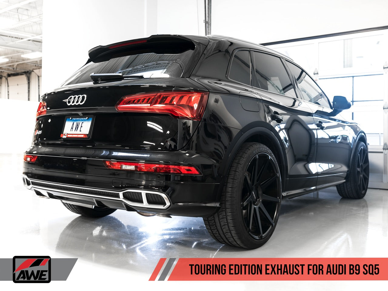 AWE Tuning 18-22 Audi B9 SQ5 Resonated Touring Edition Cat-Back Exhaust - No Tips (Turn Downs) 3015-31016
