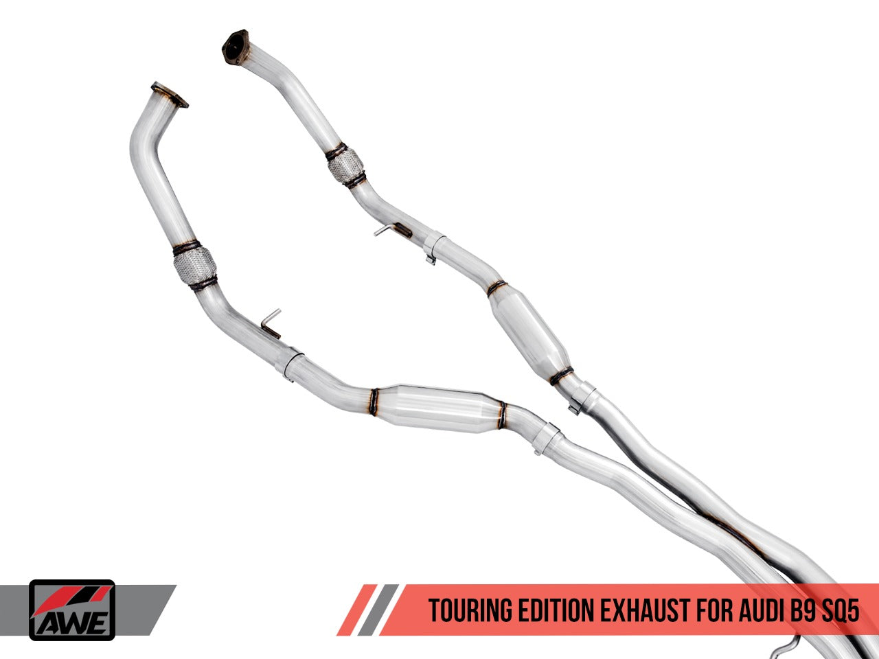 AWE Tuning 18-22 Audi B9 SQ5 Resonated Touring Edition Cat-Back Exhaust - No Tips (Turn Downs) 3015-31016