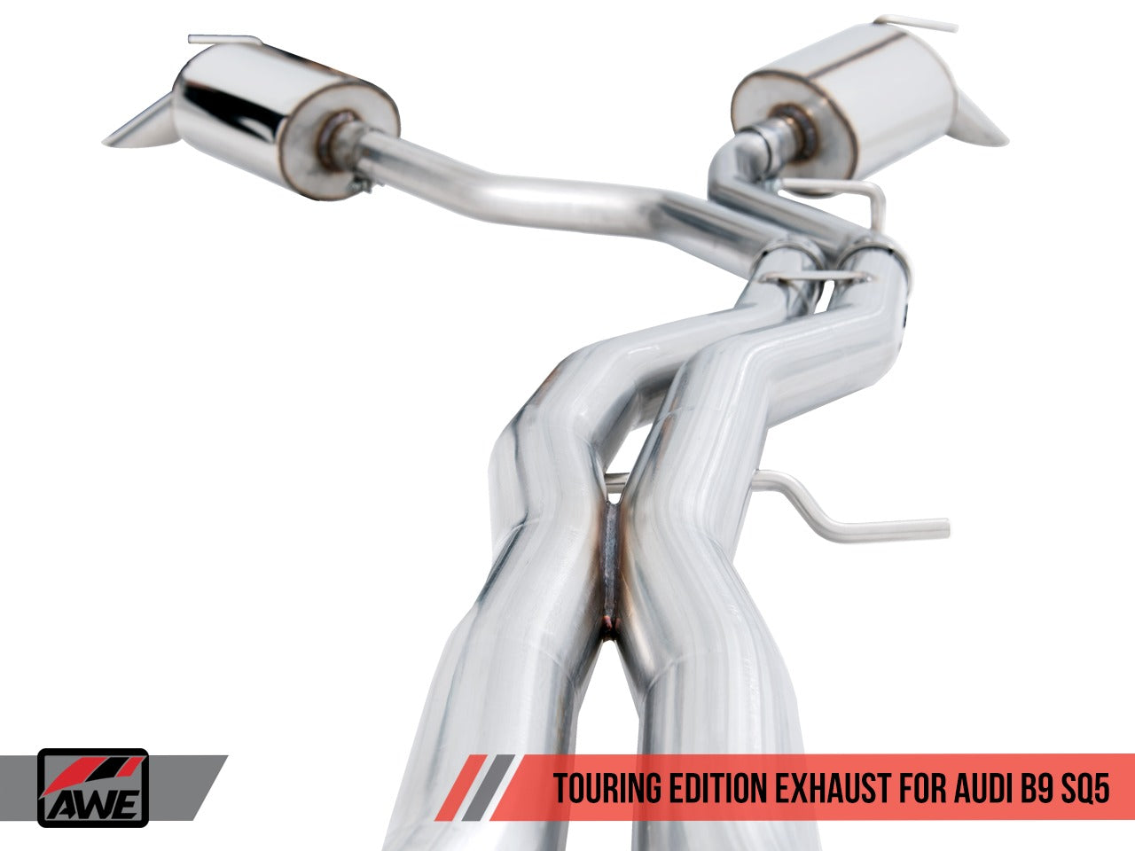 AWE Tuning 18-22 Audi B9 SQ5 Resonated Touring Edition Cat-Back Exhaust - No Tips (Turn Downs) 3015-31016