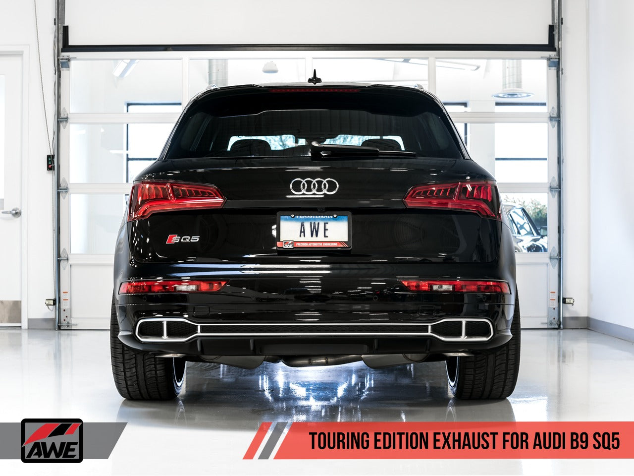 AWE Tuning 18-22 Audi B9 SQ5 Resonated Touring Edition Cat-Back Exhaust - No Tips (Turn Downs) 3015-31016