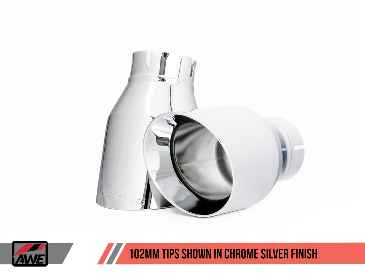 AWE Tuning 17-19 VW MK7 Golf Alltrack/Sportwagen 4Motion Touring Edition Exhaust - Polished Silver Tips 3015-32098