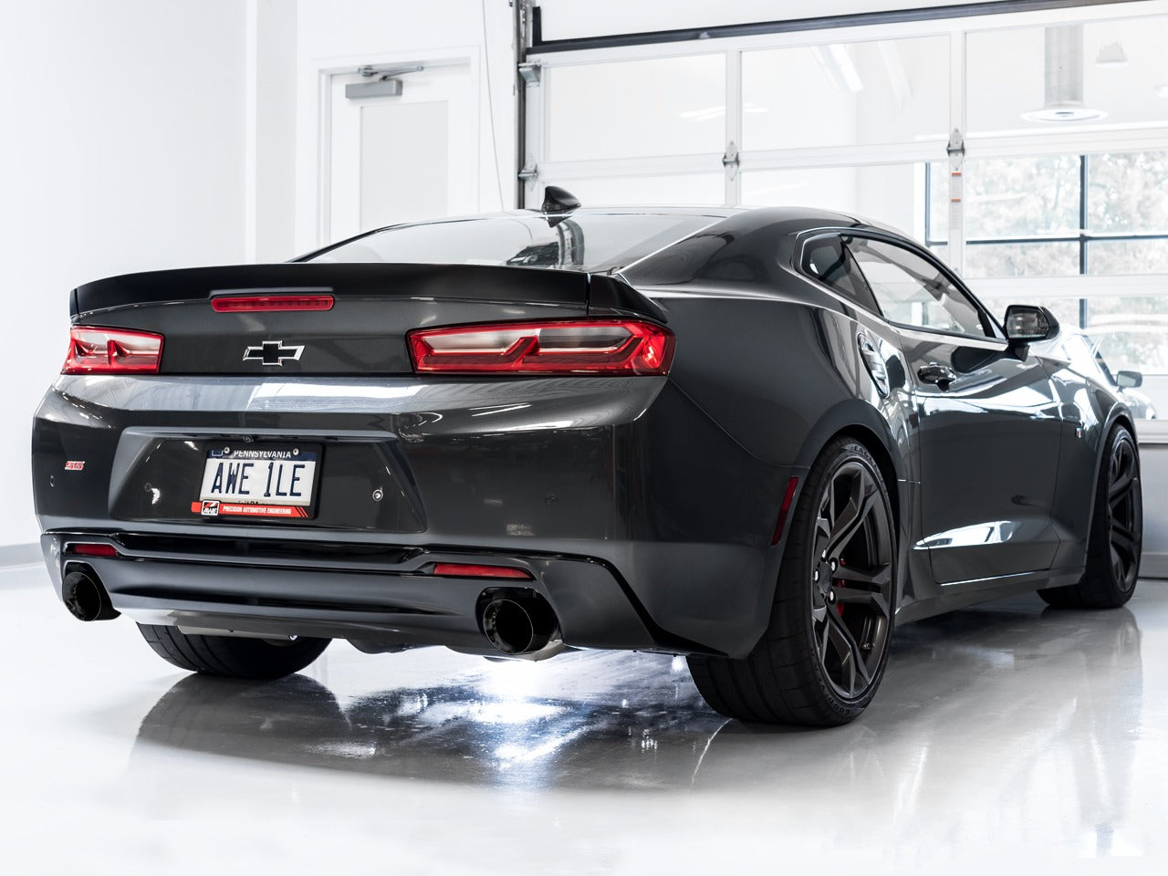 AWE Tuning 16-22 Chevy Camaro SS Resonated Cat-Back Exhaust - Touring Edition (Diamond Black Tips) 3015-33102