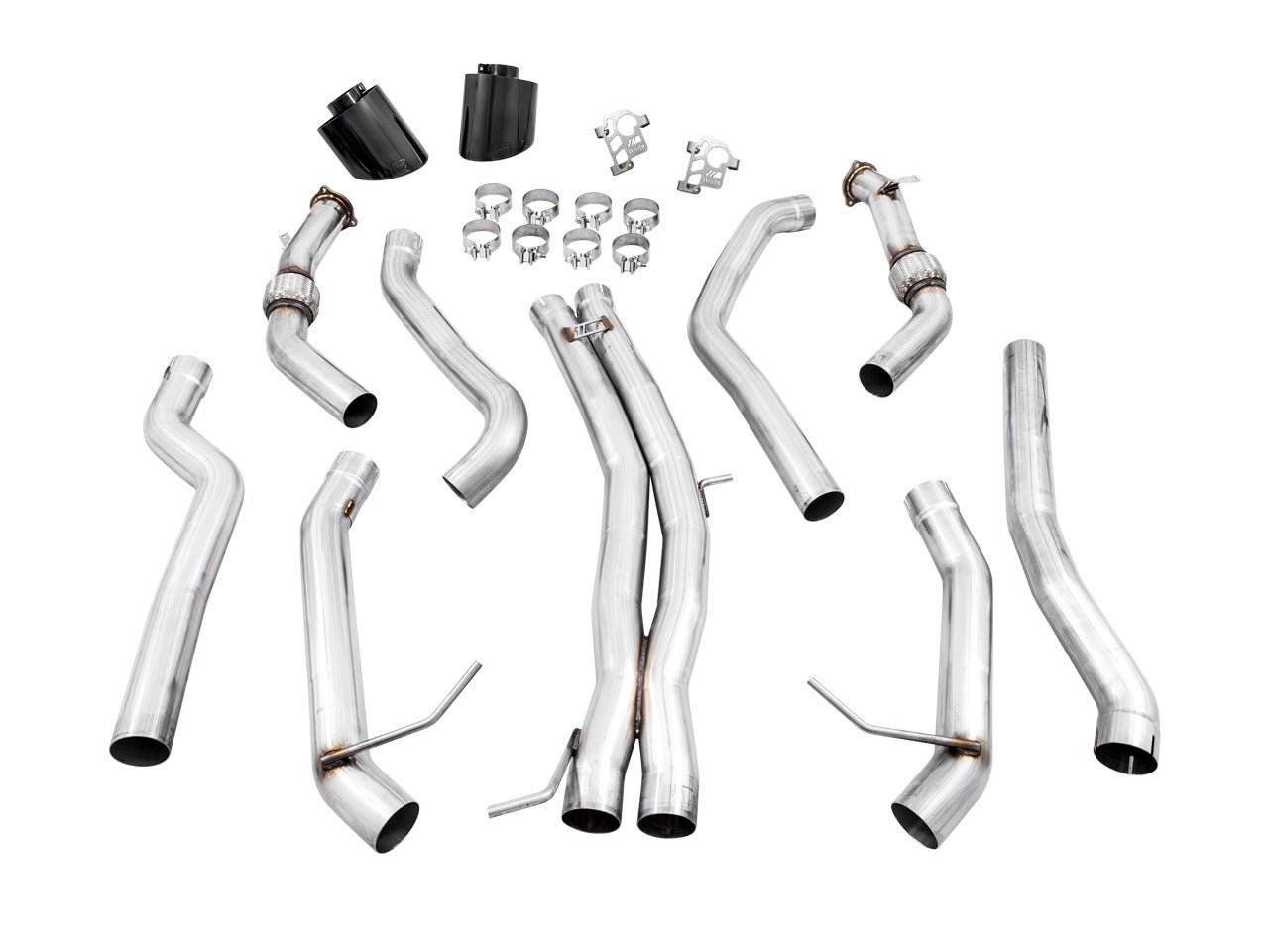 AWE Tuning 20-22 Audi B9.5 RS5 Sportback Non-Resonated Track Edition Exhaust - RS-Style Diamond Blk Tips 3020-33124