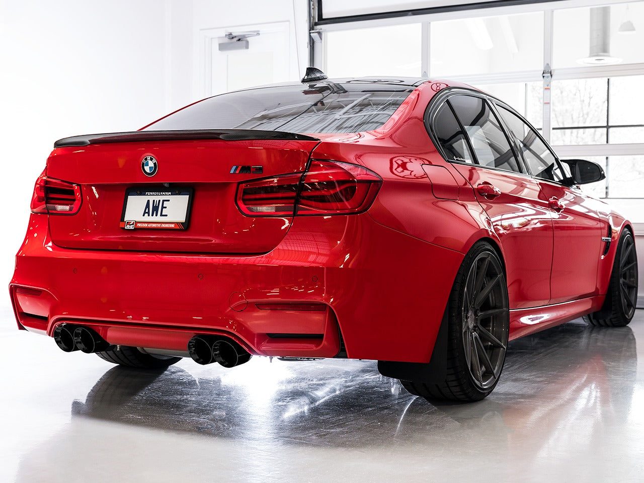 AWE Tuning 15-20 BMW F8X M3/M4 SwitchPath Catback Exhaust - Diamond Black Tips 3025-43074