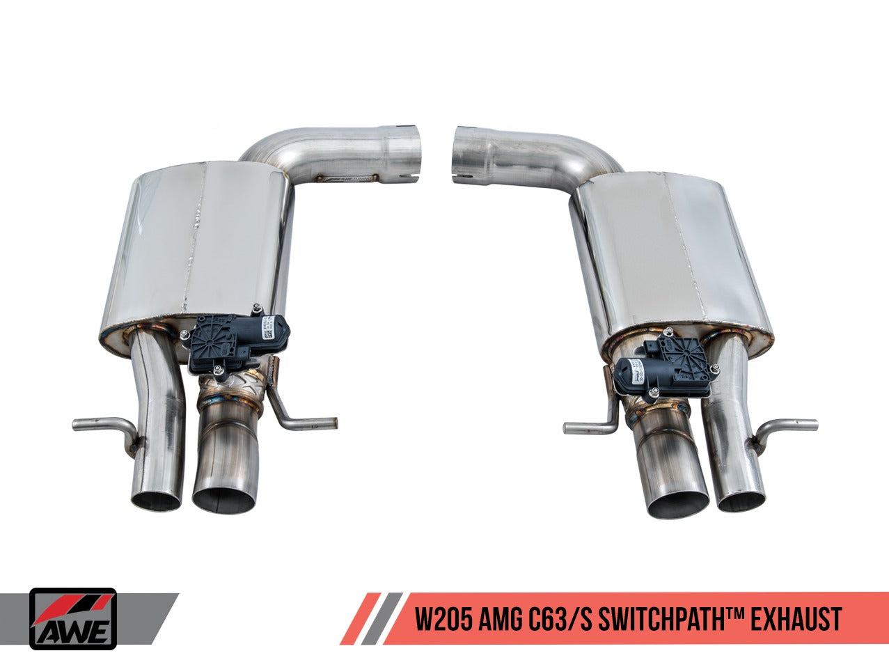 AWE Tuning 17-18 Mercedes-Benz W205 AMG C63/S Coupe SwitchPath Exhaust System - for DPE Cars 3025-31042