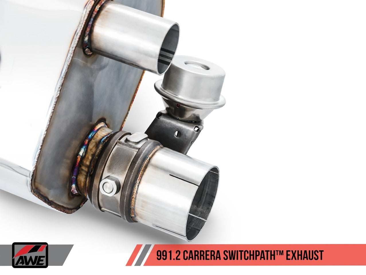 AWE Tuning 17-19 Porsche 911 (991.2) Carrera / S SwitchPath Exhaust for PSE Cars - Chrome Silver Tips 3025-32018