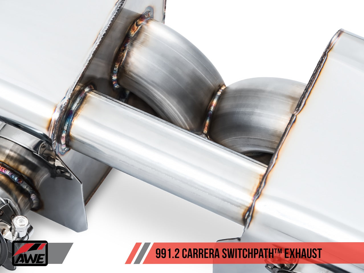 AWE Tuning 17-19 Porsche 911 (991.2) Carrera / S SwitchPath Exhaust for PSE Cars - Chrome Silver Tips 3025-32018
