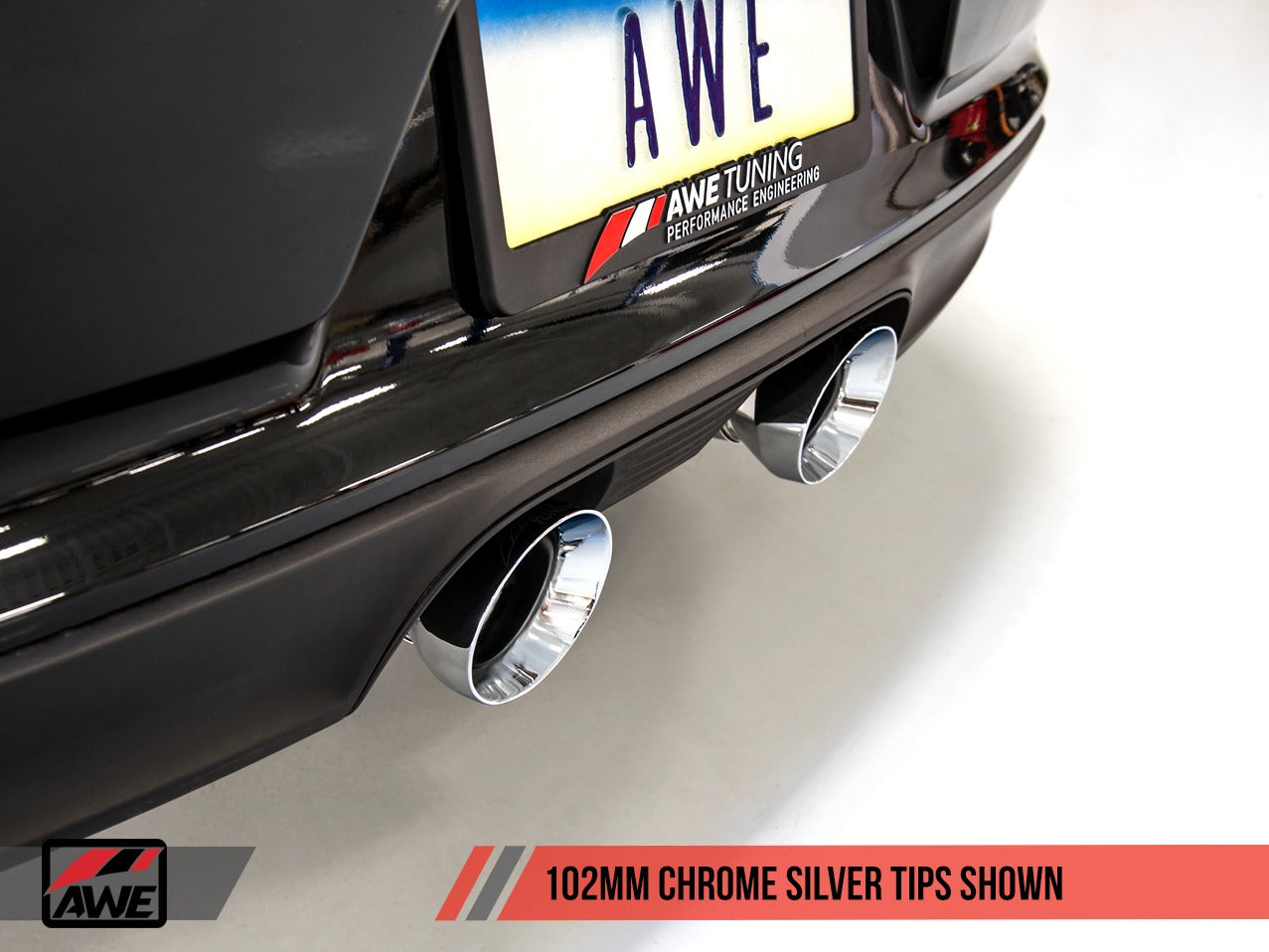 AWE Tuning 17-19 Porsche 911 (991.2) Carrera / S SwitchPath Exhaust for PSE Cars - Chrome Silver Tips 3025-32018