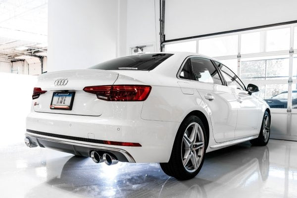 AWE Tuning 18-21 Audi B9 S4 3.0T SwitchPath Exhaust (Resonated for Perf. DP) 102mm - Diamond Blk Tips 3025-43056