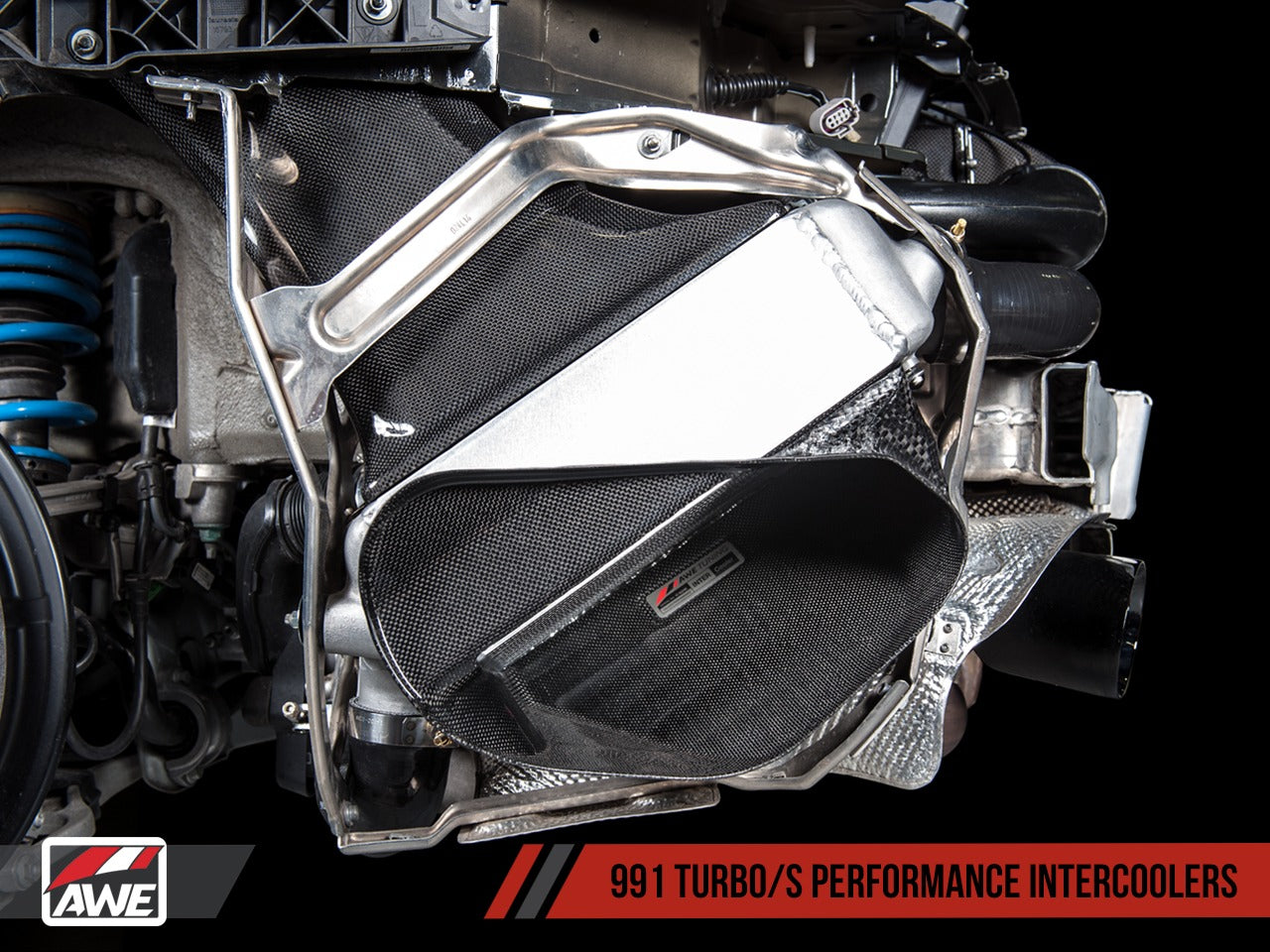 AWE Tuning Porsche 991 (991.2) Turbo/Turbo S Performance Intercooler Kit 4510-11050