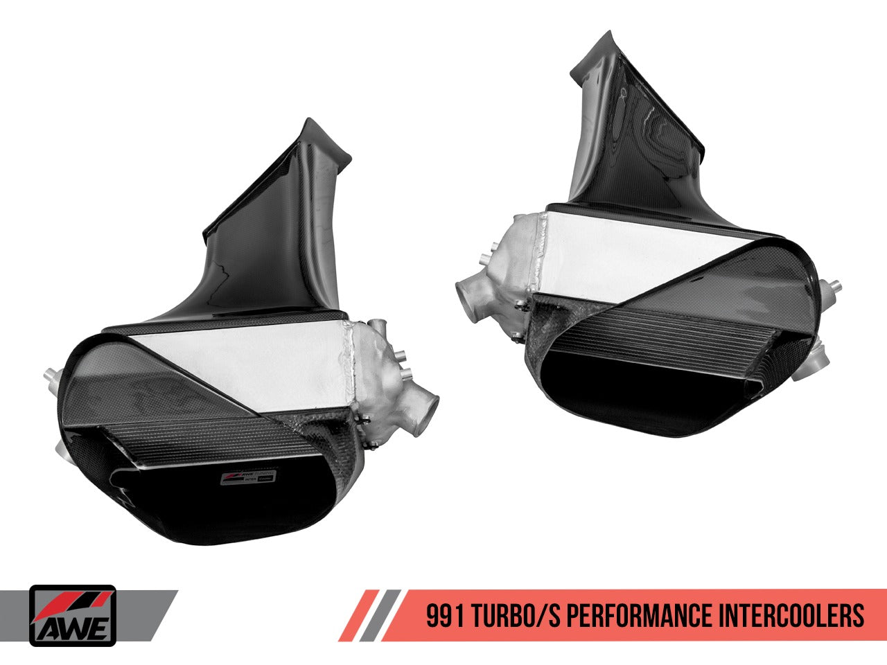AWE Tuning Porsche 991 (991.2) Turbo/Turbo S Performance Intercooler Kit 4510-11050