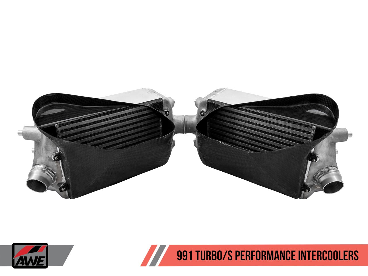 AWE Tuning Porsche 991 (991.2) Turbo/Turbo S Performance Intercooler Kit 4510-11050