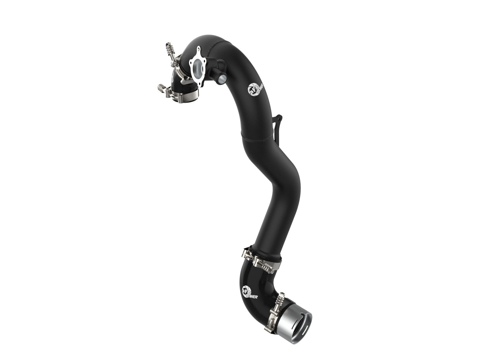 aFe Power 21-22 Ford Bronco L4-2.3L (t) BladeRunner 3 IN Aluminum Hot Charge Pipe Black 46-20578-B