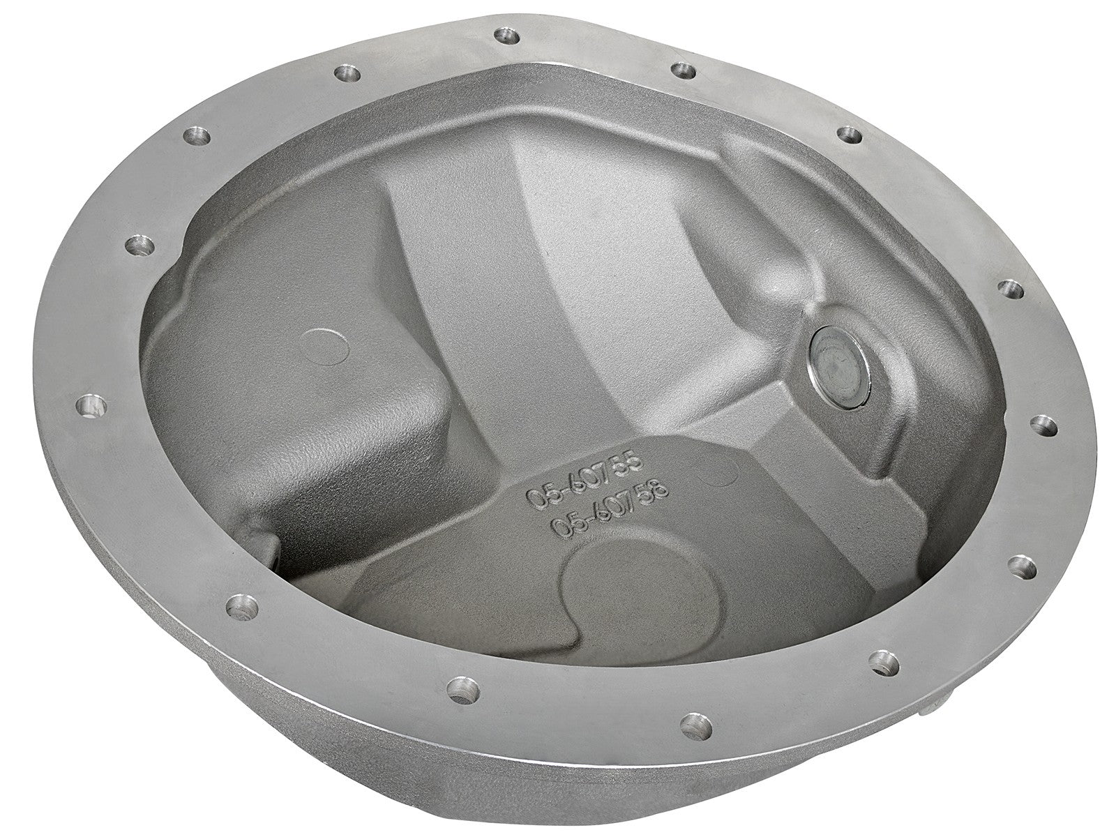aFe Power Rear Differential Cover Raw w/Machined Fins Street Ser. 16-19 Nissan Titan XD (AAM 9.5-14) 46-70360