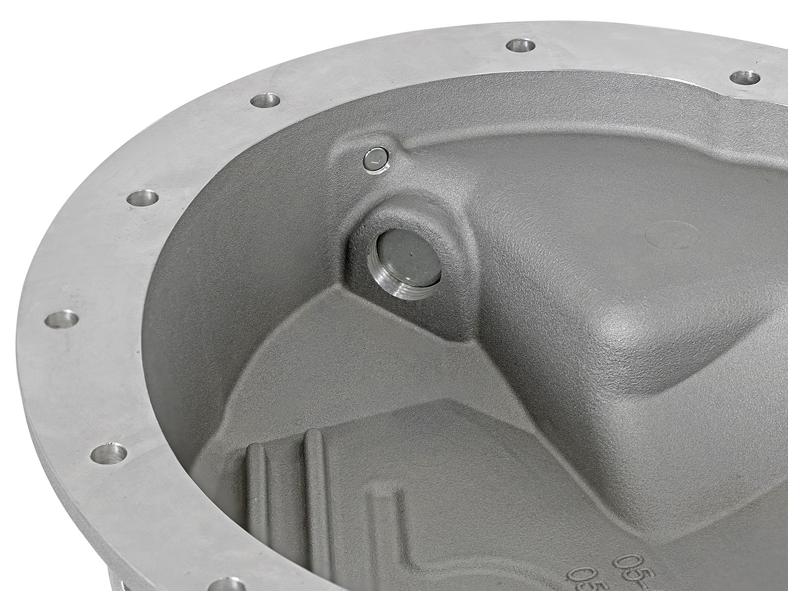 aFe Power Rear Differential Cover Raw w/Machined Fins Street Ser. 16-19 Nissan Titan XD (AAM 9.5-14) 46-70360
