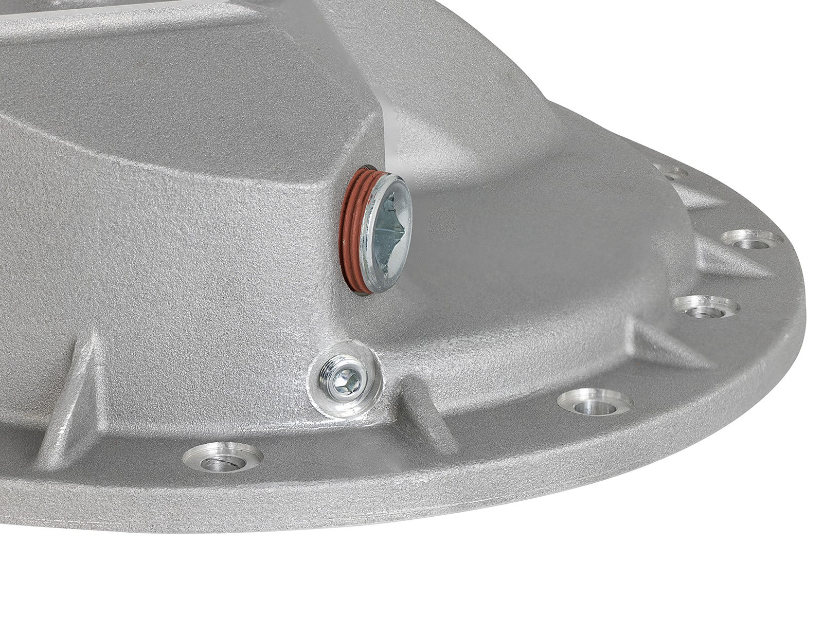 aFe Power Rear Differential Cover Raw w/Machined Fins Street Ser. 16-19 Nissan Titan XD (AAM 9.5-14) 46-70360
