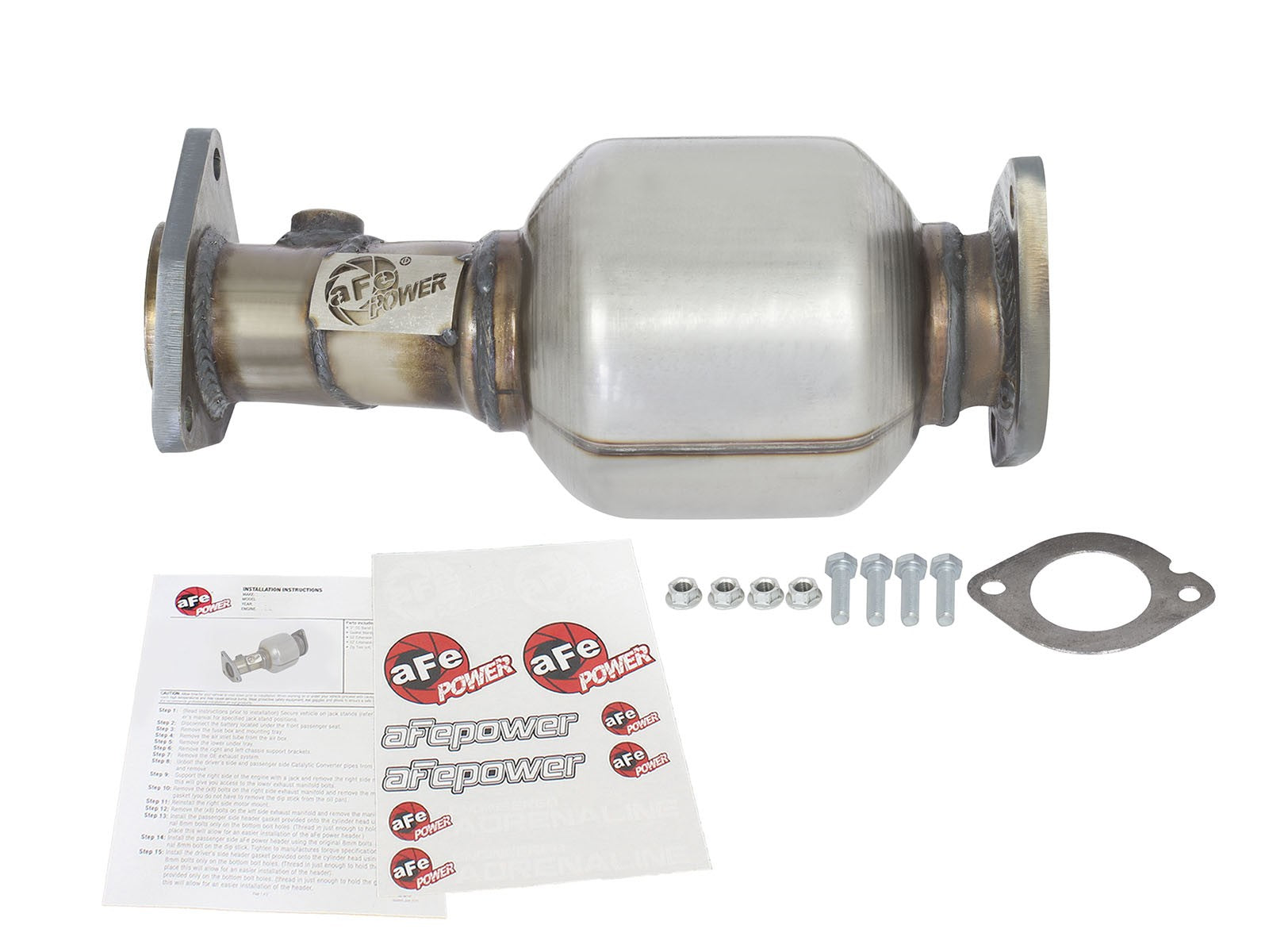 aFe Power Direct Fit Catalytic Converter Replacements Front Right Side 05-15 Nissan Xterra / 05-12 Pathfinder / 05-16 Frontier / 09-12 Suzuki Equator V6 4.0L 47-46102