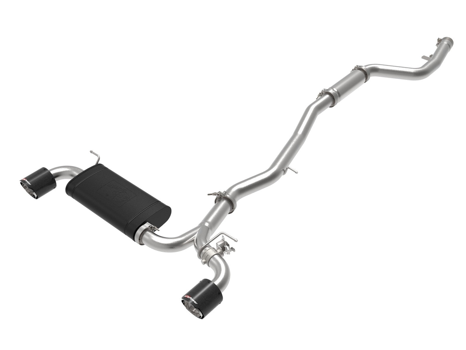 aFe POWER Takeda 2020-2022 Toyota Supra L6-3.0L (t) 3in-2.5in 304 SS CB Exhaust Carbon Tips 49-36043-C