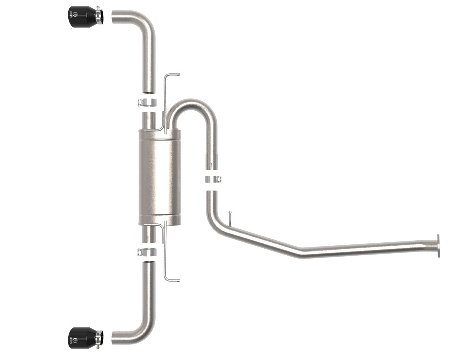 aFe POWER Takeda 19-22 Toyota RAV4 L4-2.5L 304SS CB Exhaust w/ Black Tips 49-36053-B