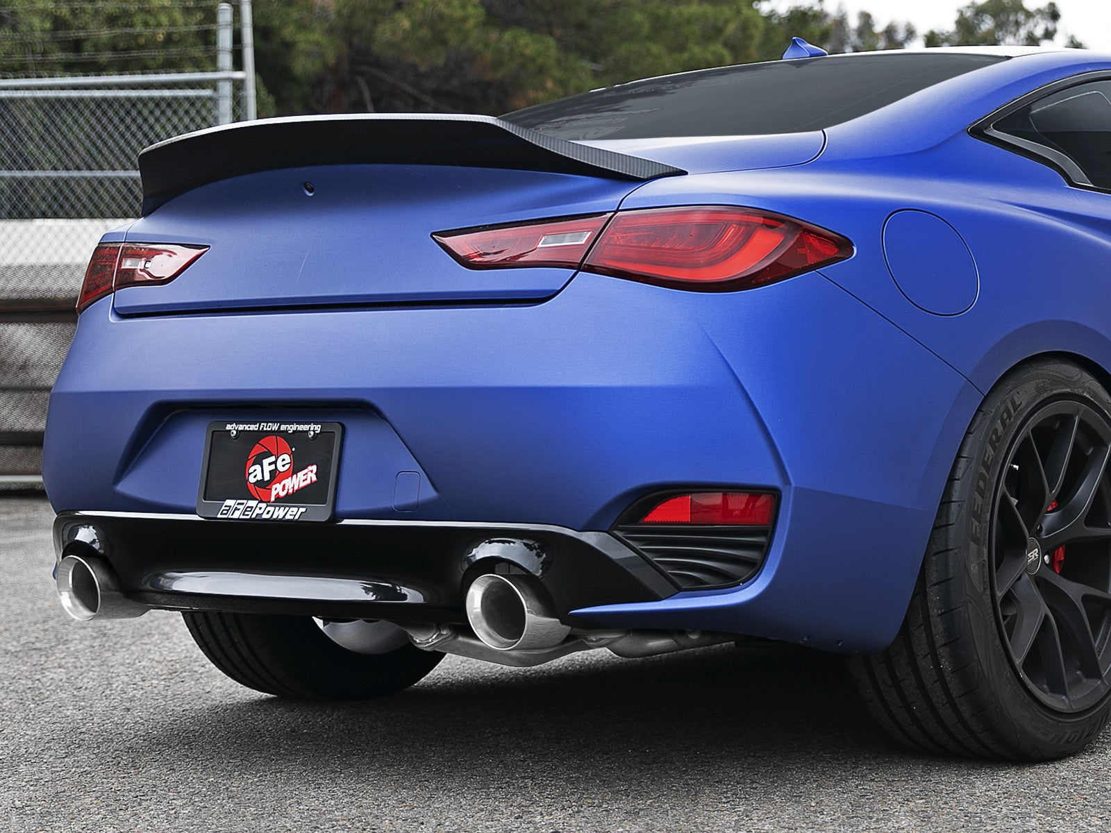 aFe POWER Takeda 2.5in 304 SS CB Exhaust w/ Polished Tips 17-22 Infiniti Q60 V6-3.0L (tt) 49-36134NM-P