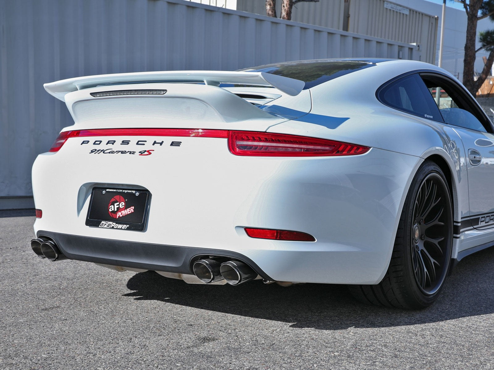 aFe Power Elite SS-304 Carbon Tip Dual Cat Back Exhaust 12-16 Porsche 911 C2S (991) H6-3.8L 49-36406-C