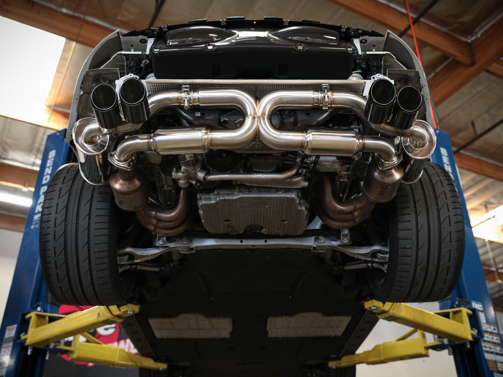 aFe Power Elite SS-304 Carbon Tip Dual Cat Back Exhaust 12-16 Porsche 911 C2S (991) H6-3.8L 49-36406-C