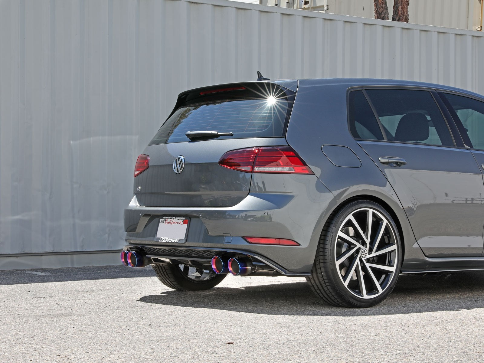 afe POWER MACH Force-Xp 15-19 Volkswagen Golf R L4-2.0L(T) 304 SS Cat-Back Exhaust System Blue Tips 49-36430-L