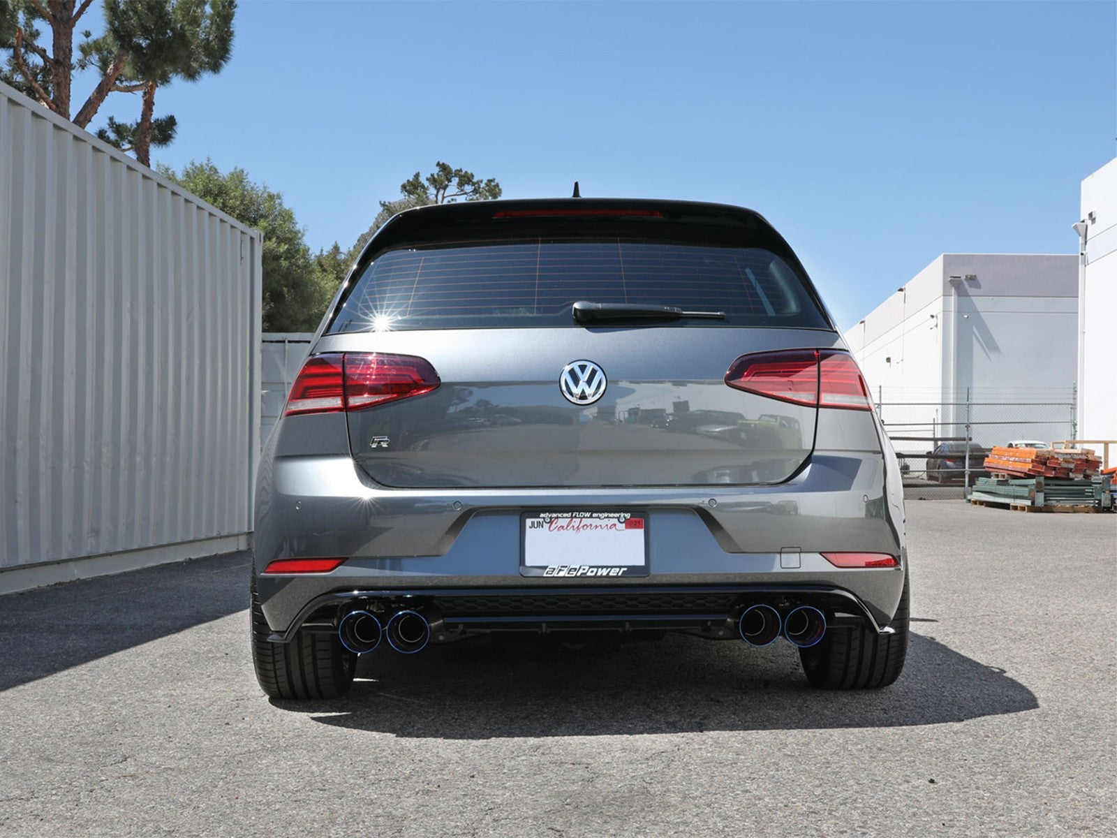 afe POWER MACH Force-Xp 15-19 Volkswagen Golf R L4-2.0L(T) 304 SS Cat-Back Exhaust System Blue Tips 49-36430-L