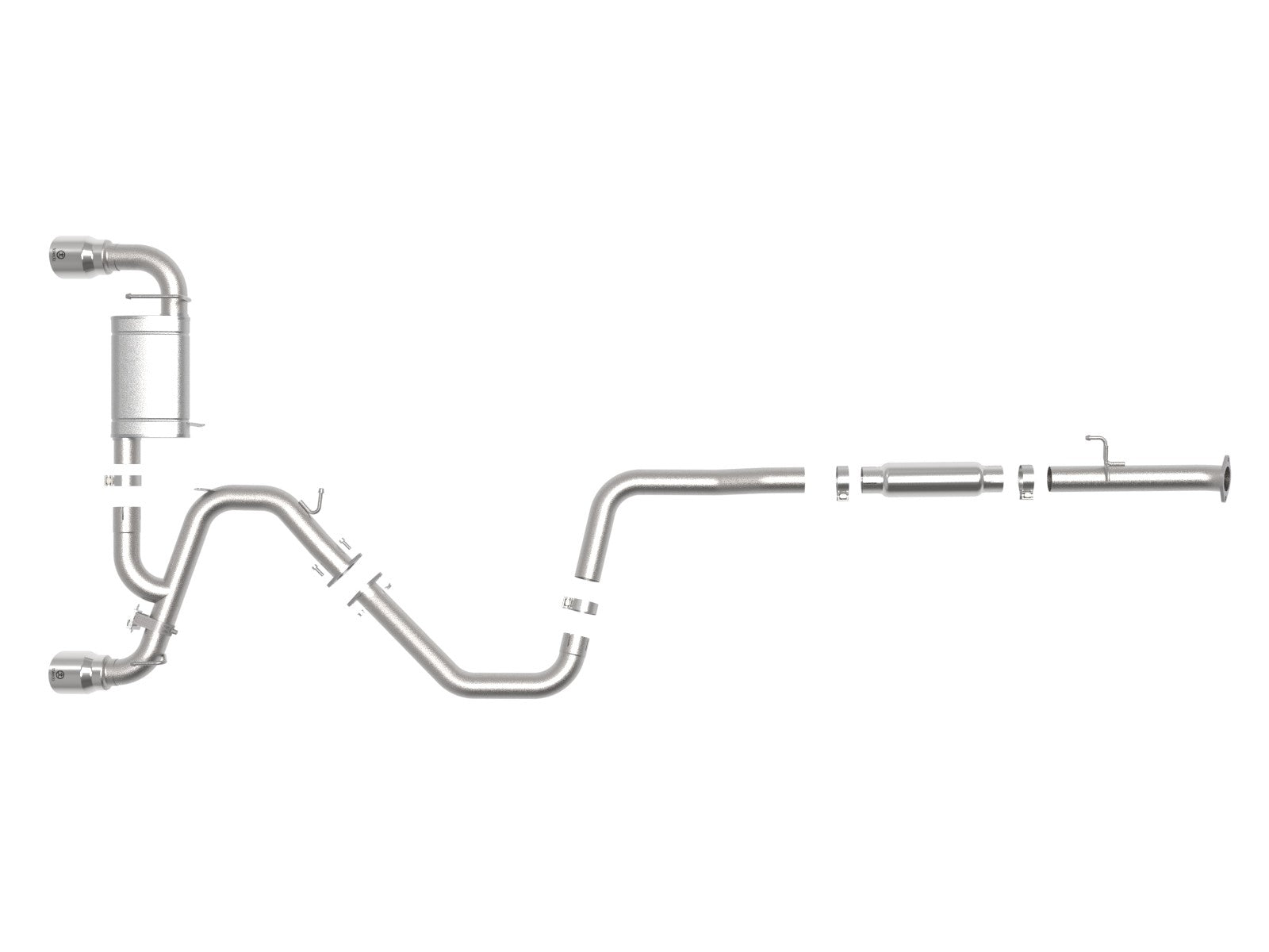 aFe Power Cat Back Exhaust - 19-20 Hyundai Veloster N L4-2.0L (t) w/ Polished Tips 49-37008-P