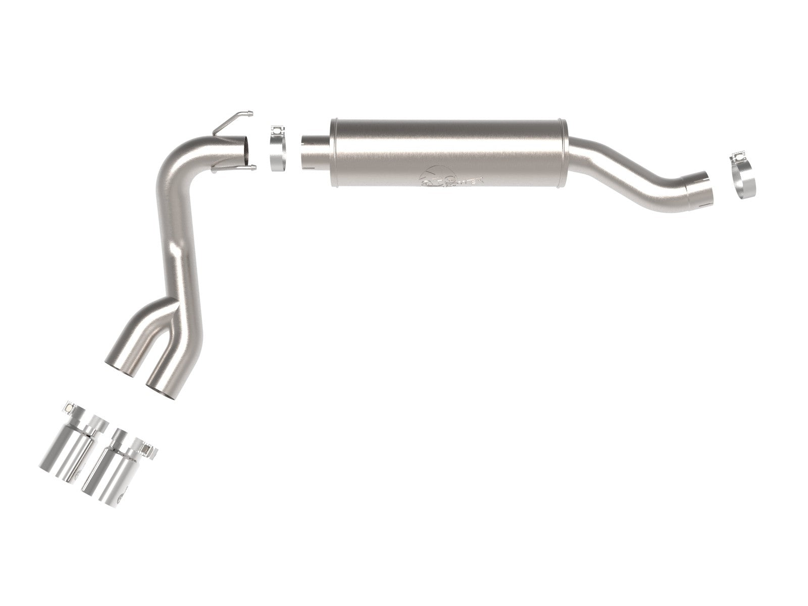 aFe POWER Rebel Series 3.5in SS Cat Back Exhaust w/Pol Tips 19-22 RAM V8-6.4L Hemi 49-42082-P