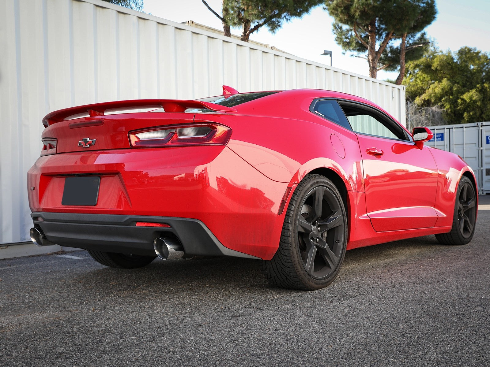 aFe POWER MACH Force-Xp 2.5in Axle-Back Exhaust System 16-22 Chevrolet Camaro SS V8 6.2L - Polished 49-44118-P